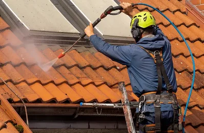 Démoussage et hydrofuge de toiture à Tréjouls